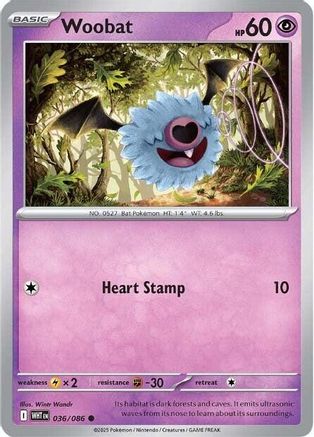 Woobat - 033/086 33 - SV White Flare