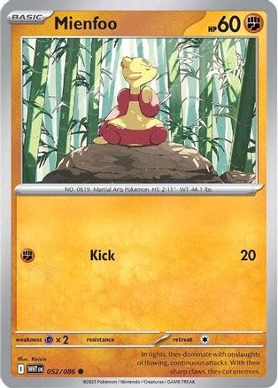 Mienfoo - 049/086 49 - SV White Flare Reverse Holofoil