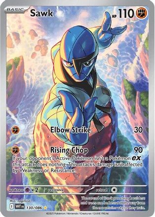 Sawk - 128/086 128 - SV White Flare Holofoil