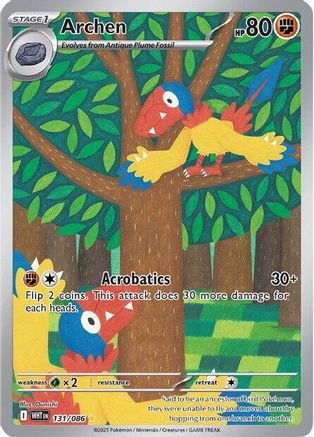 Archen - 129/086 129 - SV White Flare Holofoil