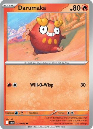 Darumaka - 013/086 13 - SV Black Bolt Reverse Holofoil