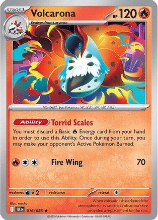 Volcarona - 019/086 19 - SV Black Bolt Holofoil