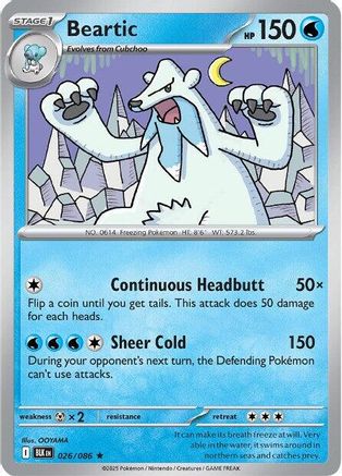 Beartic - 029/086 29 - SV Black Bolt Holofoil