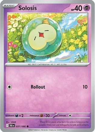 Solosis - 040/086 40 - SV Black Bolt Reverse Holofoil