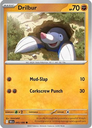 Drilbur - 048/086 48 - SV Black Bolt Reverse Holofoil