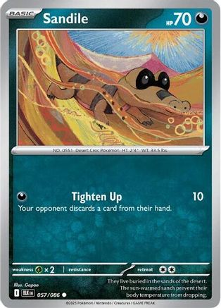 Sandile - 060/086 60 - SV Black Bolt Reverse Holofoil