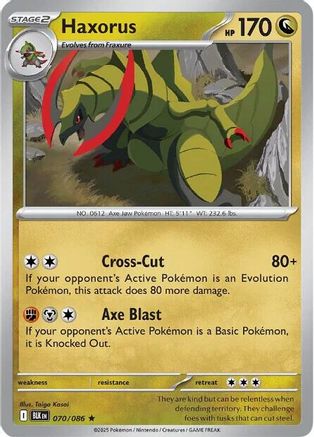 Haxorus - 072/086 72 - SV Black Bolt Holofoil