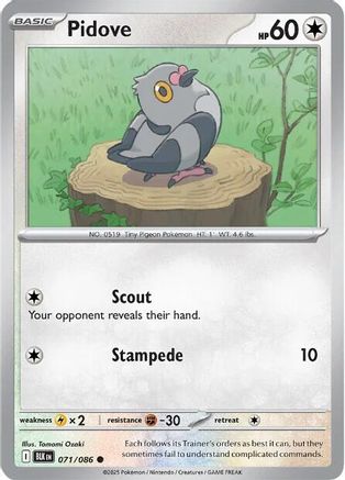 Pidove - 073/086 73 - SV Black Bolt Reverse Holofoil