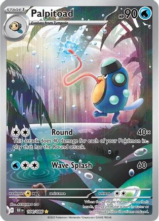 Palpitoad - 108/086 108 - SV Black Bolt Holofoil