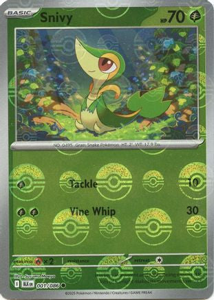 Snivy - 001/086 (Poke Ball Pattern) 1 - SV Black Bolt Holofoil