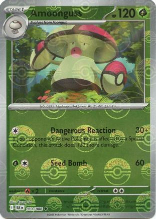 Amoonguss - 011/086 (Poke Ball Pattern) 11 - SV Black Bolt Holofoil