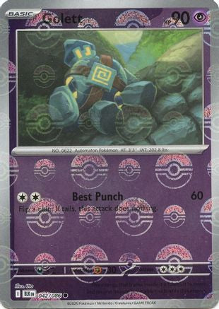 Golett - 045/086 (Poke Ball Pattern) 45 - SV Black Bolt Holofoil