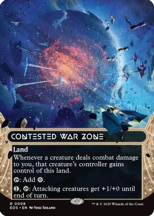 Contested War Zone (0008) (Borderless) (EOS-008) - Edge of Eternities: Stellar Sights
