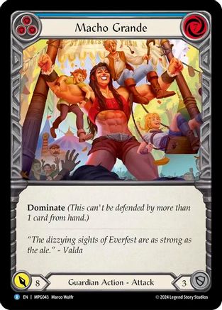 Macho Grande (Blue) (MPG043) - Mastery Pack Guardian Rainbow Foil