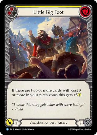 Little Big Foot (Yellow) (MPG039) - Mastery Pack Guardian Rainbow Foil