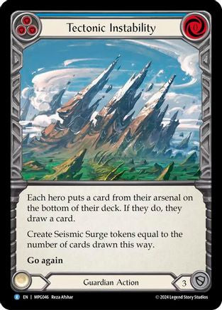 Tectonic Instability (MPG046) - Mastery Pack Guardian Rainbow Foil