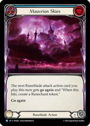 Mauvrion Skies (Blue) (AVS027) - Armory Deck: Legends Viserai