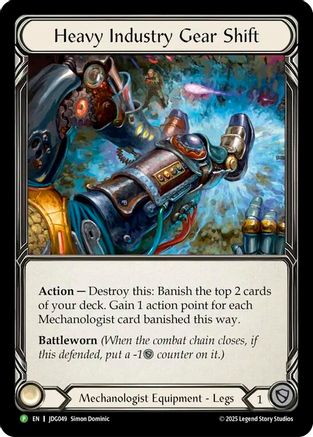Heavy Industry Gear Shift - JDG049 (JDG049) - Flesh and Blood: Promo Cards Cold Foil