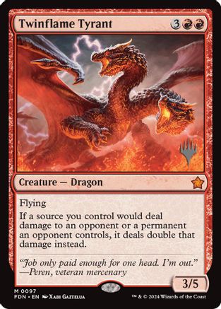 Twinflame Tyrant (PPEOE-097) - Promo Pack: Edge of Eternities Foil