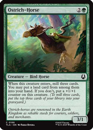 Ostrich-Horse (TLA-188) - Avatar: The Last Airbender Foil