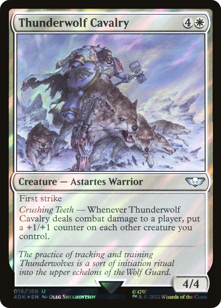 Thunderwolf Cavalry (Surge Foil) [Universes Beyond: Warhammer 40,000]