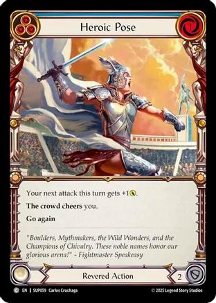 Heroic Pose (Blue) (SUP059) - Super Slam