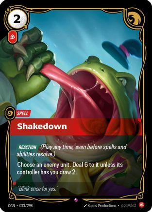Shakedown (033/298) - Origins