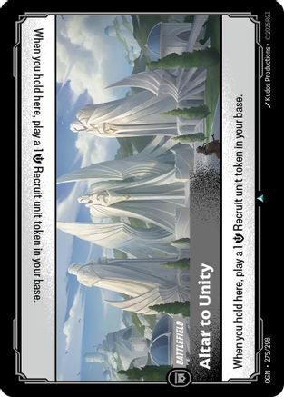 Altar to Unity (275/298) - Origins