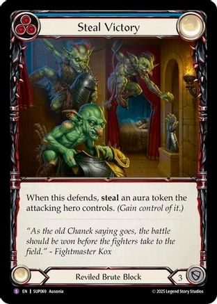 Steal Victory (SUP069) - Super Slam Rainbow Foil