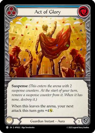 Act of Glory (Blue) (APS022) - Armory Deck: Pleiades