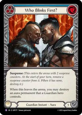 Who Blinks First? (SUP177) - Super Slam Rainbow Foil