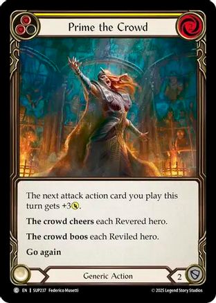 Prime the Crowd (Yellow) (SUP237) - Super Slam Rainbow Foil