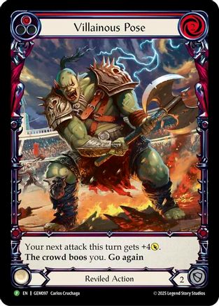 Villainous Pose (GEM097) - GEM Pack 3 Rainbow Foil
