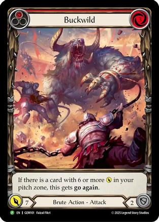 Buckwild (GEM101) - GEM Pack 3 Rainbow Foil