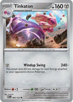 Tinkaton 98 - ME01 Mega Evolution Reverse Holofoil