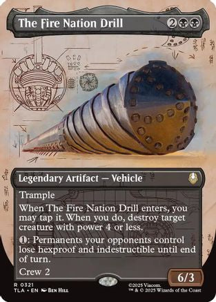 The Fire Nation Drill (Borderless) (TLA-321) - Avatar: The Last Airbender