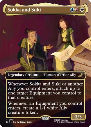 Sokka and Suki (Borderless) (TLE-071) - Avatar: The Last Airbender: Eternal-Legal
