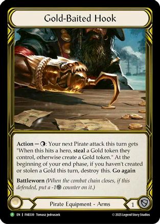 Gold-Baited Hook (Golden) - FAB339 (FAB339) - Flesh and Blood: Promo Cards Cold Foil