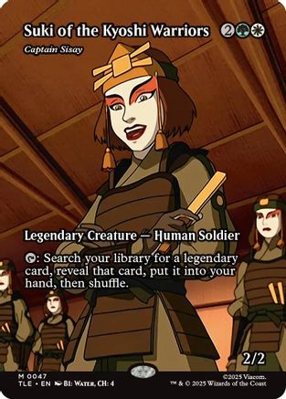 Suki of the Kyoshi Warriors - Captain Sisay (Borderless) (TLA-047) - Avatar: The Last Airbender