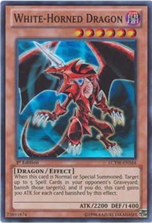 White-Horned Dragon [LCYW-EN164] Super Rare