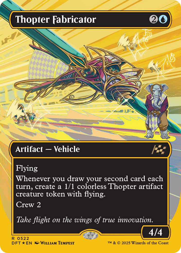 Thopter Fabricator (Borderless) (First-Place Foil) (-522) - Aetherdrift