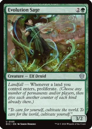 Evolution Sage (ECC-105) - Commander: Lorwyn Eclipsed