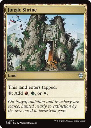 Jungle Shrine (ECC-154) - Commander: Lorwyn Eclipsed