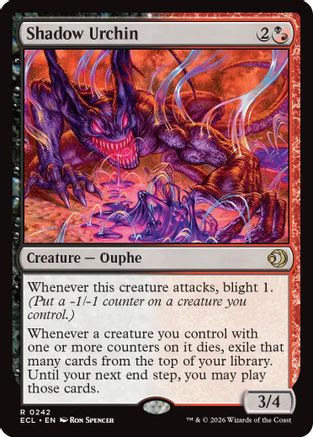 Shadow Urchin (ECL-242) - Lorwyn Eclipsed Foil