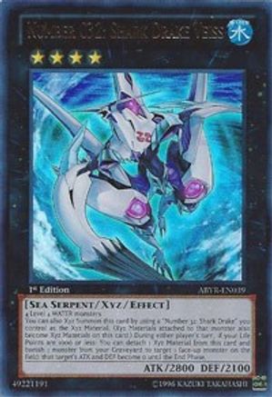 Number C32: Shark Drake Veiss [ABYR-EN039] Ultra Rare