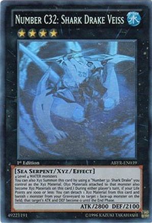 Number C32: Shark Drake Veiss [ABYR-EN039] Ghost Rare