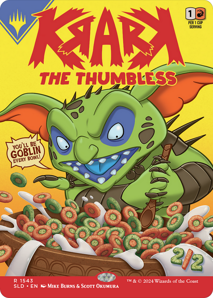 Krark, the Thumbless // Krark, the Thumbless (SLD-1543) - Secret Lair Drop (Borderless) Foil