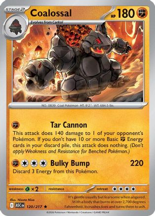 Coalossal 120 - ME Ascended Heroes Reverse Holofoil
