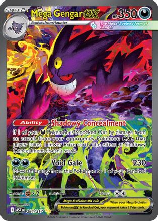 Mega Gengar ex - 284/217 284 - ME Ascended Heroes Holofoil