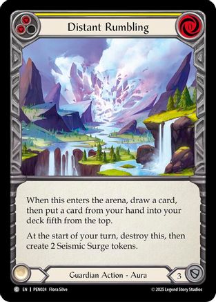 Distant Rumbling (Yellow) (PEN024) - Compendium of Rathe Rainbow Foil